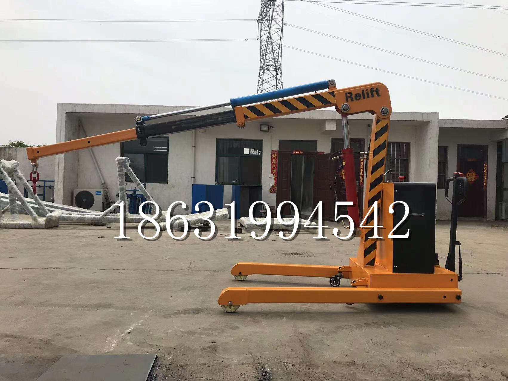 定兴县久征定做3吨三轮随车吊 农用园林绿化移树吊 平板工程用小吊机