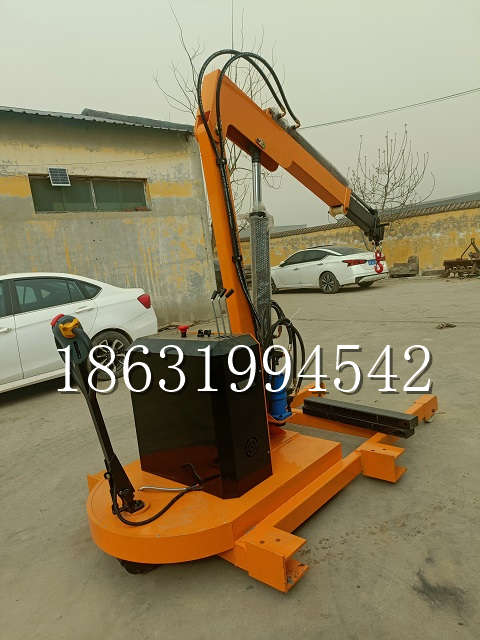 定兴县自卸车厢随车吊 自制轮式四不像起重机 四驱平板吊 5吨 贵盛